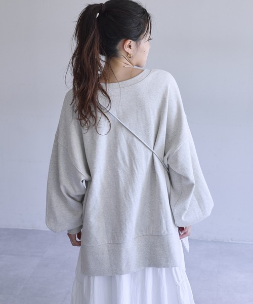 CIAOPANIC TYPY（チャオパニックティピー）の「アソート柄サイドスリットスウェット（スウェット・レディース・ホワイト/ネイビー/グレー・ONE SIZE）」の8枚目の写真