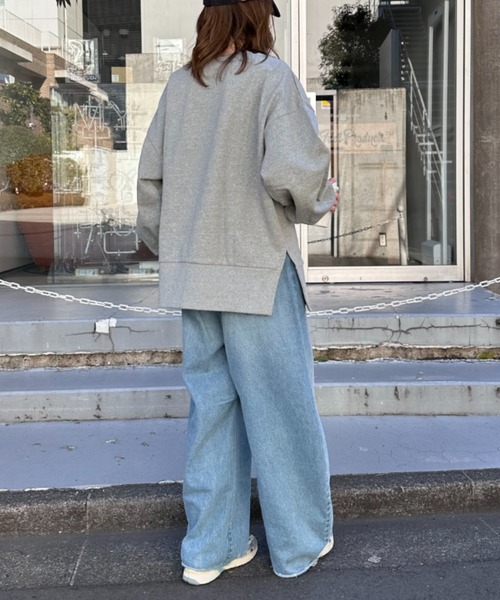 CIAOPANIC TYPY（チャオパニックティピー）の「アソート柄サイドスリットスウェット（スウェット・レディース・ホワイト/ネイビー/グレー・ONE SIZE）」の22枚目の写真