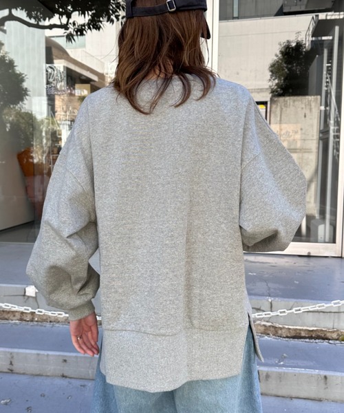 CIAOPANIC TYPY（チャオパニックティピー）の「アソート柄サイドスリットスウェット（スウェット・レディース・ホワイト/ネイビー/グレー・ONE SIZE）」の18枚目の写真