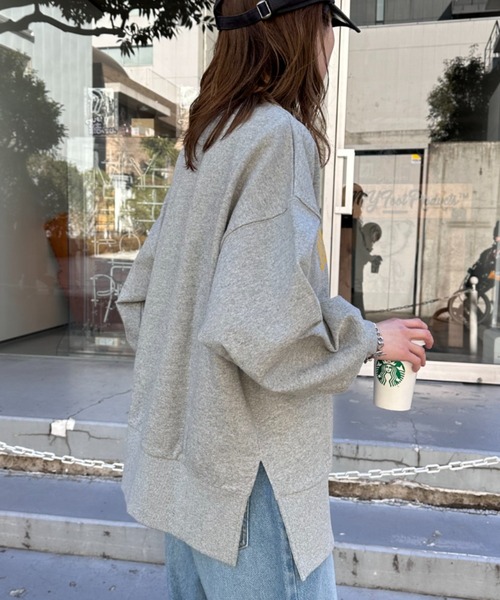 CIAOPANIC TYPY（チャオパニックティピー）の「アソート柄サイドスリットスウェット（スウェット・レディース・ホワイト/ネイビー/グレー・ONE SIZE）」の20枚目の写真