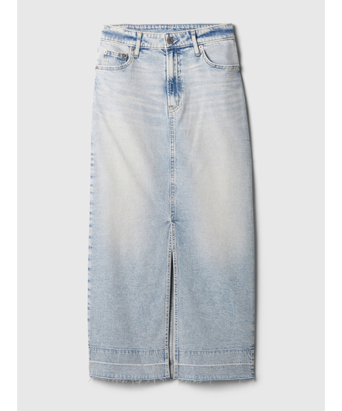 GAP(ギャップ)の「デニム マキシスカート(デニムスカート・レディース・ライトインディゴブルー・24/25/26/27/28/29/23)」の4枚目の写真