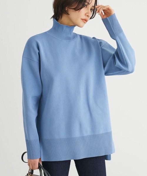 Green Parks(グリーンパークス)の「かるい ニットチュニック(チュニック・レディース・オフホワイト/その他7/イエロー/サックスブルー・FREE)」の2枚目の写真