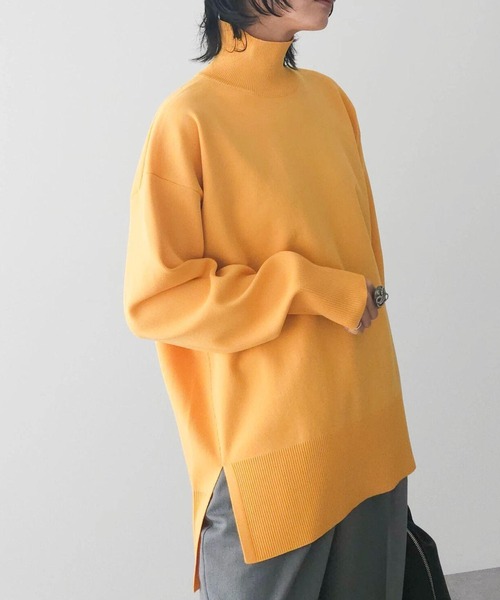 Green Parks(グリーンパークス)の「かるい ニットチュニック(チュニック・レディース・オフホワイト/その他7/イエロー/サックスブルー・FREE)」の3枚目の写真