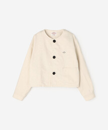 専用⭐︎DANTON ⭐︎美品⭐︎ カツラギノーカラージャケット　フレンチブルー DANTON（ダントン）の「DANTON | コットンカツラギ カラーレス