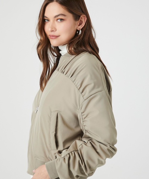 FOREVER 21(フォーエバー トゥエンティーワン)の「シャーリングブルソン(ブルゾン・レディース・ブラック/ベージュ・LARGE/MEDIUM)」の7枚目の写真