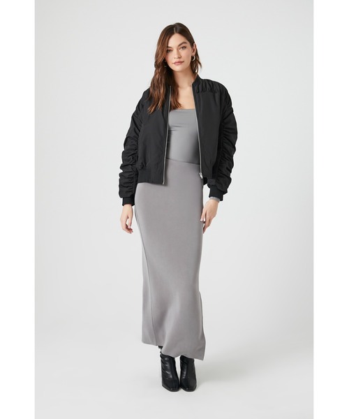 FOREVER 21(フォーエバー トゥエンティーワン)の「シャーリングブルソン(ブルゾン・レディース・ブラック/ベージュ・LARGE/MEDIUM)」の5枚目の写真
