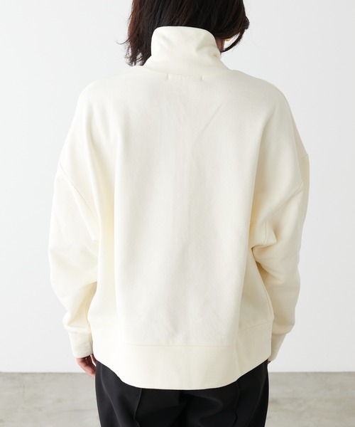 LARUTA(ラルータ)の「【LARUTA】ジップ付き裏毛プルオーバー(Tシャツ/カットソー・レディース・オートミール/ブルー系その他/アイボリー・FREE)」の8枚目の写真