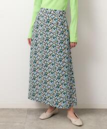 OPAQUE.CLIP | フラワープリントナロースカート【洗濯洗い可】(スカート)