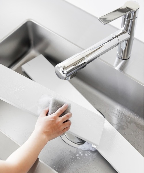 tower（タワー）の「tower(タワー)奥行伸縮排気口カバー 60cmコンロ用（キッチン収納・レディース・ブラック/ホワイト・ONE SIZE）」の10枚目の写真