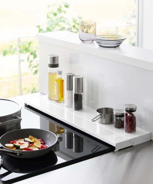 tower（タワー）の「tower(タワー)奥行伸縮排気口カバー 60cmコンロ用（キッチン収納・レディース・ブラック/ホワイト・ONE SIZE）」の11枚目の写真