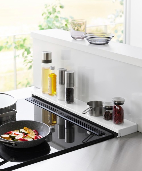 tower（タワー）の「tower(タワー)奥行伸縮排気口カバー 60cmコンロ用（キッチン収納・レディース・ブラック/ホワイト・ONE SIZE）」の12枚目の写真