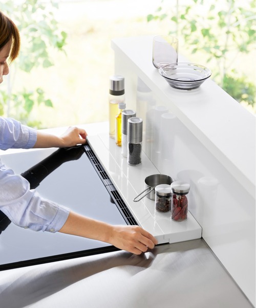 tower（タワー）の「tower(タワー)奥行伸縮排気口カバー 60cmコンロ用（キッチン収納・レディース・ブラック/ホワイト・ONE SIZE）」の17枚目の写真