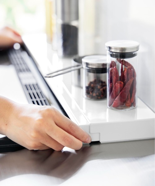 tower（タワー）の「tower(タワー)奥行伸縮排気口カバー 60cmコンロ用（キッチン収納・レディース・ブラック/ホワイト・ONE SIZE）」の19枚目の写真