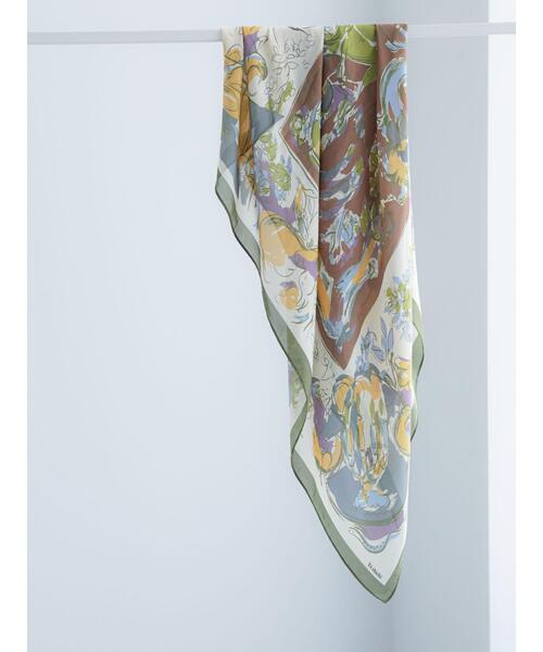 Te chichi（テチチ）の「柄アソートスカーフ（ストール/ショール・レディース・ブラウン/グリーン/ネイビー・F）」の2枚目の写真