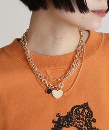 3連チェーンネックレス