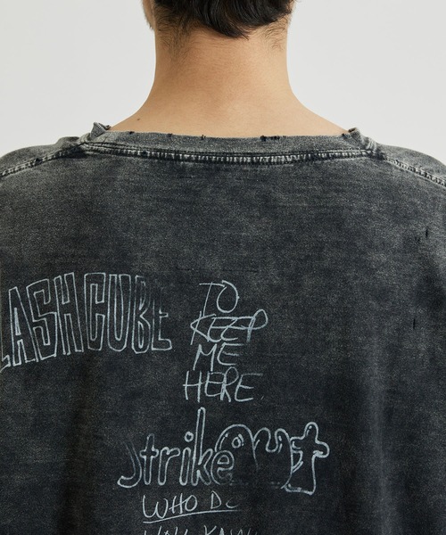 MIHARAYASUHIRO（ミハラヤスヒロ）の「【MIHARAYASUHIRO/ミハラヤスヒロ】 BLEACHED TEE/ブリーチドTEE（Tシャツ/カットソー・メンズ・ベージュ/ブラック・44/48/46）」の14枚目の写真
