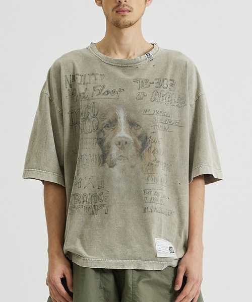 MIHARAYASUHIRO（ミハラヤスヒロ）の「【MIHARAYASUHIRO/ミハラヤスヒロ】 BLEACHED TEE/ブリーチドTEE（Tシャツ/カットソー・メンズ・ベージュ/ブラック・44/48/46）」の22枚目の写真
