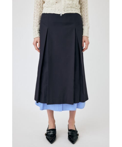 MOUSSY(マウジー)の「LAYERED MIDI スカート(スカート・レディース・チャコールグレー/ブラウン・1/2)」の12枚目の写真