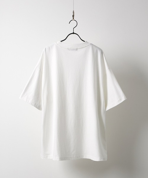 BEVERLY HILLS POLO CLUB（ビバリーヒルズポロクラブ）の「BEVERLY HILLS POLO CLUB / ビバリーヒルズポロクラブ 別注 ワンポイントロゴ刺繍　オーバーサイズ半袖Tシャツ（Tシャツ/カットソー・メンズ・ブラック系/ホワイト/ダークネイビー/ブラック系1/ブラック/ネイビー系・M/L）」の7枚目の写真