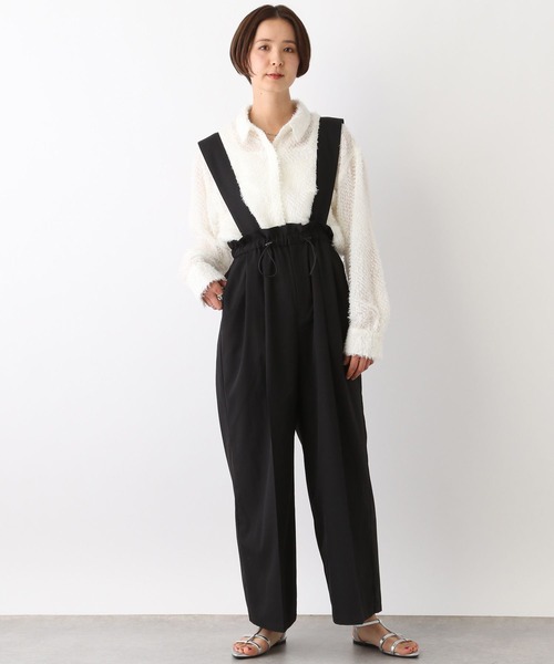 LEPSIM(レプシィム)の「フェザーシャツ 106991(シャツ/ブラウス・レディース・オフホワイト/ブラック・FREE)」の3枚目の写真