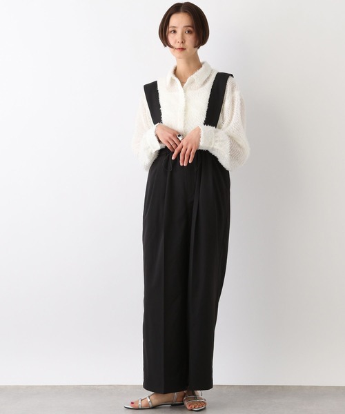 LEPSIM(レプシィム)の「フェザーシャツ 106991(シャツ/ブラウス・レディース・オフホワイト/ブラック・FREE)」の4枚目の写真