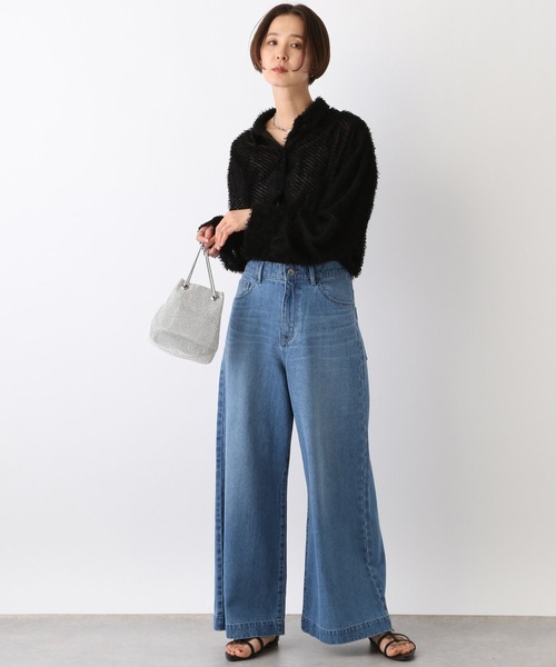 LEPSIM(レプシィム)の「フェザーシャツ 106991(シャツ/ブラウス・レディース・オフホワイト/ブラック・FREE)」の9枚目の写真