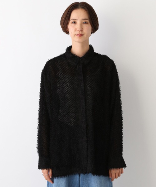 LEPSIM(レプシィム)の「フェザーシャツ 106991(シャツ/ブラウス・レディース・オフホワイト/ブラック・FREE)」の13枚目の写真