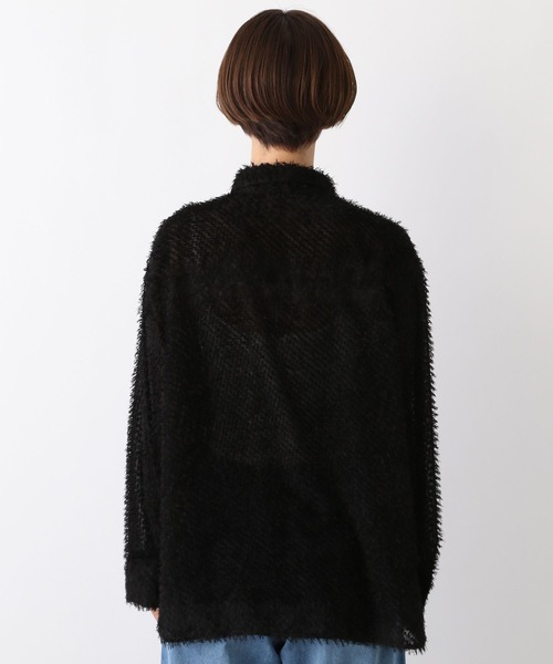 LEPSIM(レプシィム)の「フェザーシャツ 106991(シャツ/ブラウス・レディース・オフホワイト/ブラック・FREE)」の15枚目の写真