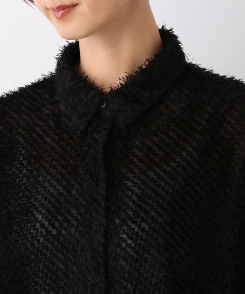 LEPSIM(レプシィム)の「フェザーシャツ 106991(シャツ/ブラウス・レディース・オフホワイト/ブラック・FREE)」の16枚目の写真