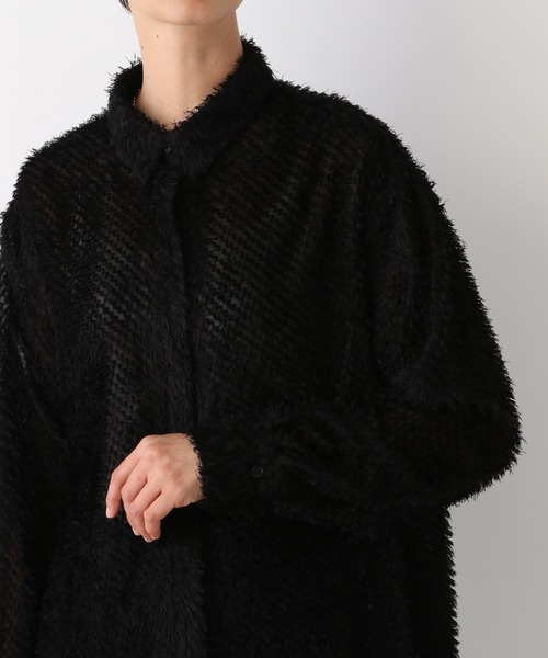 LEPSIM(レプシィム)の「フェザーシャツ 106991(シャツ/ブラウス・レディース・オフホワイト/ブラック・FREE)」の17枚目の写真