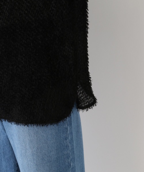 LEPSIM(レプシィム)の「フェザーシャツ 106991(シャツ/ブラウス・レディース・オフホワイト/ブラック・FREE)」の18枚目の写真