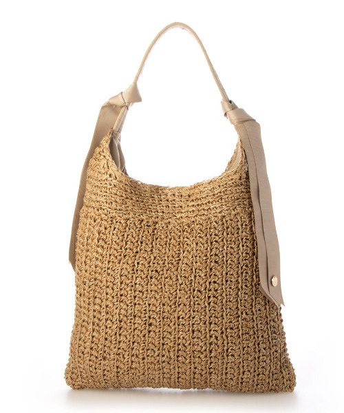 cache cache（カシュ カシュ）の「カシュカシュ cachecache / 下がりグログラン柄編みトートバッグ（かごバッグ・レディース・ブラック/ブルー/グレー/ピンク/グリーン/ベージュ/マスタード・FREE）」の22枚目の写真