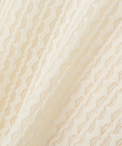 FREE'S MART(フリーズマート)の「◇幾何柄シアーリボンカーディガン(カーディガン/ボレロ・レディース・ホワイト/ブラック・FREE)」の10枚目の写真