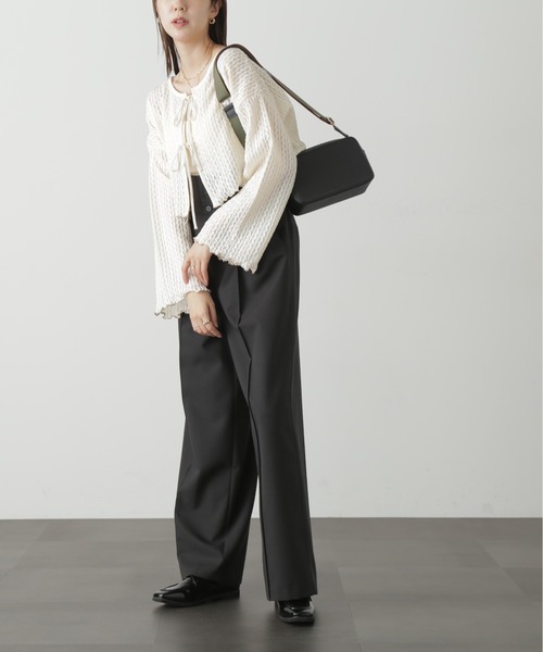 FREE'S MART(フリーズマート)の「◇幾何柄シアーリボンカーディガン(カーディガン/ボレロ・レディース・ホワイト/ブラック・FREE)」の19枚目の写真