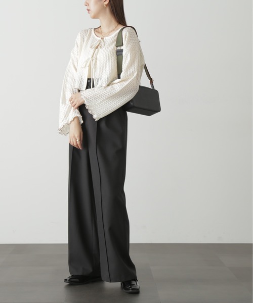 FREE'S MART(フリーズマート)の「◇幾何柄シアーリボンカーディガン(カーディガン/ボレロ・レディース・ホワイト/ブラック・FREE)」の21枚目の写真