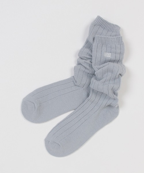 LOVETOXIC（ラブトキシック）の「カラールーズソックス（ソックス/靴下・キッズ・オフホワイト/ブラック/サックスブルー/ラベンダー/ライトグレー/ライトグリーン・FREE）」の5枚目の写真
