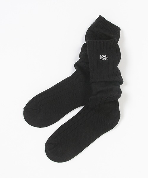 LOVETOXIC（ラブトキシック）の「カラールーズソックス（ソックス/靴下・キッズ・オフホワイト/ブラック/サックスブルー/ラベンダー/ライトグレー/ライトグリーン・FREE）」の2枚目の写真