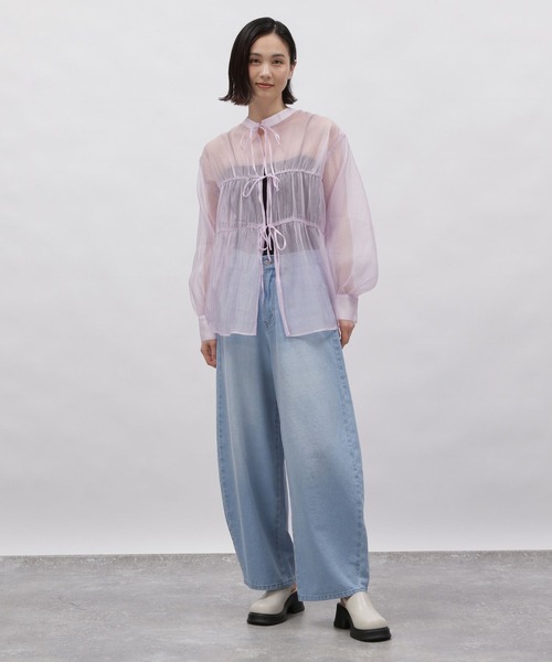 LAKOLE（ラコレ）の「カーブシルエットデニムパンツ / 112952（デニムパンツ・レディース・ブラック/ライトブルー/ブルー・SMALL/MEDIUM/LARGE）」の7枚目の写真