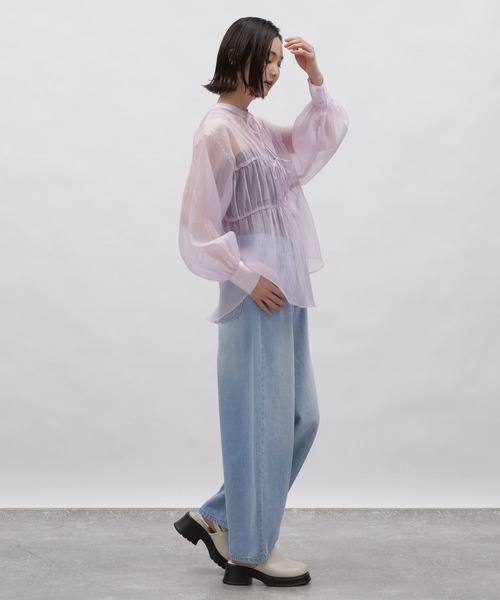 LAKOLE（ラコレ）の「カーブシルエットデニムパンツ / 112952（デニムパンツ・レディース・ブラック/ライトブルー/ブルー・SMALL/MEDIUM/LARGE）」の8枚目の写真