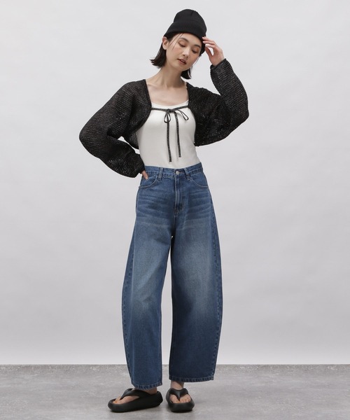 LAKOLE（ラコレ）の「カーブシルエットデニムパンツ / 112952（デニムパンツ・レディース・ブラック/ライトブルー/ブルー・SMALL/MEDIUM/LARGE）」の14枚目の写真