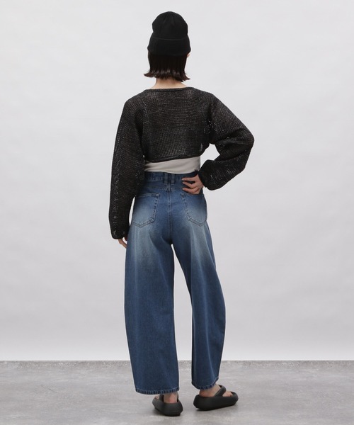 LAKOLE（ラコレ）の「カーブシルエットデニムパンツ / 112952（デニムパンツ・レディース・ブラック/ライトブルー/ブルー・SMALL/MEDIUM/LARGE）」の16枚目の写真