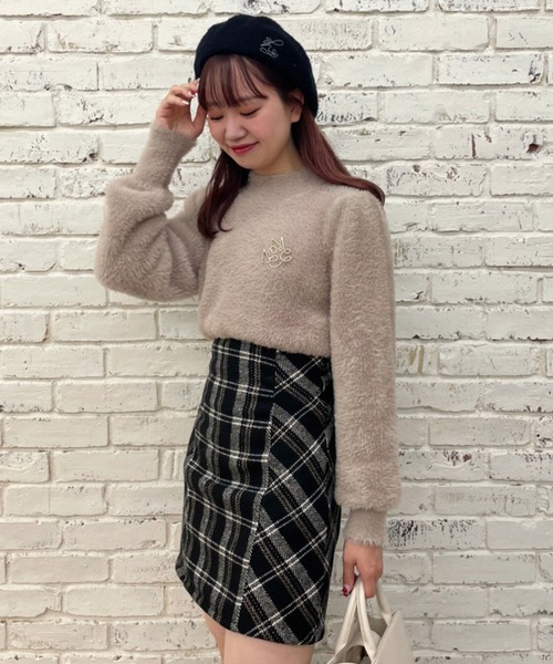 one after another NICE CLAUP（ワンアフターアナザーナイスクラップ）の「長袖ニット（ニット/セーター・レディース・ライトピンク・FREE）」の6枚目の写真