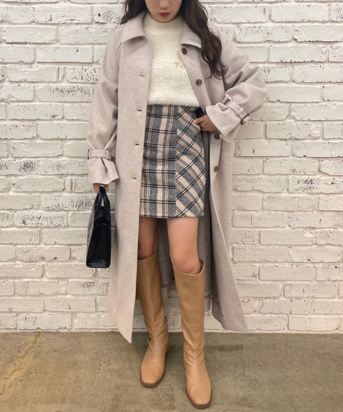 one after another NICE CLAUP（ワンアフターアナザーナイスクラップ）の「長袖ニット（ニット/セーター・レディース・ライトピンク・FREE）」の7枚目の写真