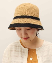 MB mint breeze（エムビーミントブリーズ）の「ライン 編み バケット ハット（ハット）」