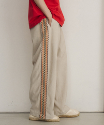 EDIFICE | シャンタン サイドライン ワイド イージーパンツ(その他パンツ)