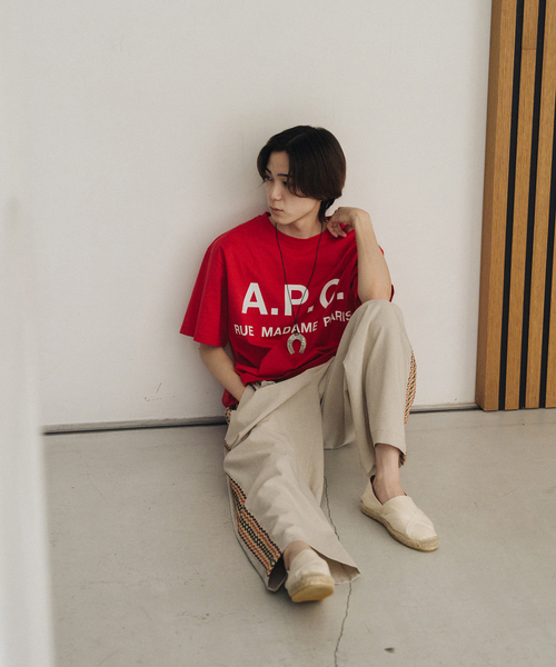 EDIFICE（エディフィス）の「シャンタン サイドライン ワイド イージーパンツ（その他パンツ・メンズ・ベージュ/ブラック・LARGE/MEDIUM）」の22枚目の写真