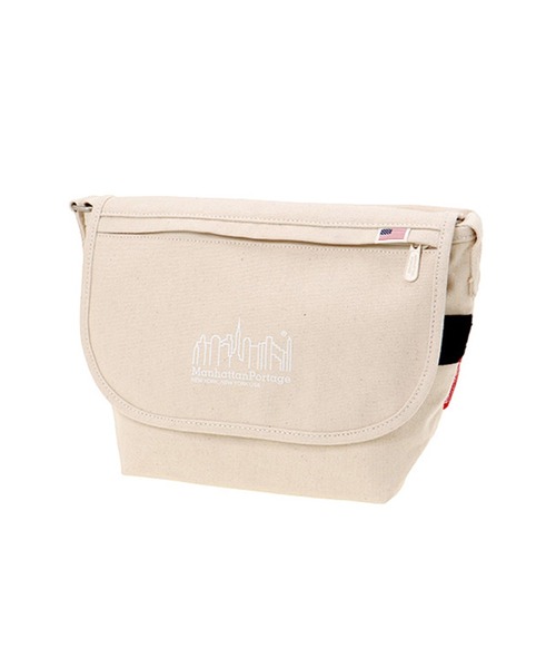 Manhattan Portage(マンハッタンポーテージ)の「Casual Messenger Bag JR FZP Canvas Lite 24(メッセンジャーバッグ・レディース・ブルー/ナチュラル・SMALL)」の3枚目の写真