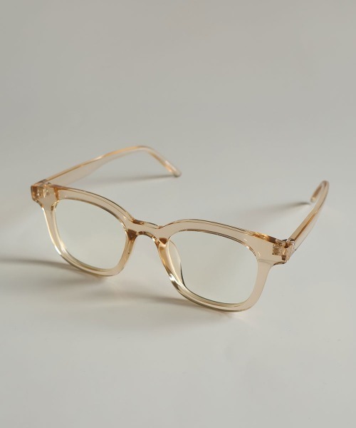 CEMONEMO（セモネモ）の「【UVカット】 ウェリントンフレーム メガネ（メガネ・レディース・ブラウン/ブラック/クリア・FREE）」の3枚目の写真