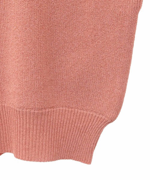 31 Sons de mode（トランテアン　ソン　ドゥ　モード）の「片畦ラメニット（ニット/セーター・レディース・オレンジ/イエロー/ベージュ/ライトグレー・36）」の16枚目の写真