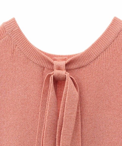 31 Sons de mode（トランテアン　ソン　ドゥ　モード）の「片畦ラメニット（ニット/セーター・レディース・オレンジ/イエロー/ベージュ/ライトグレー・36）」の19枚目の写真